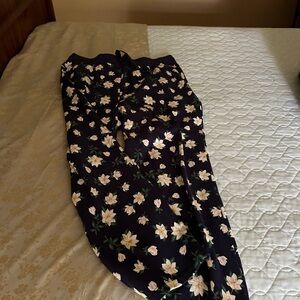 Draper James Black Floral Track Joggers